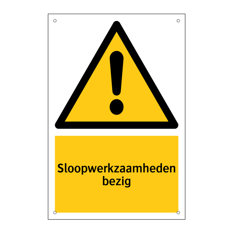 Sloopwerkzaamheden bezig & Sloopwerkzaamheden bezig & Sloopwerkzaamheden bezig