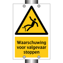 Waarschuwing voor valgevaar stoppen & Waarschuwing voor valgevaar stoppen