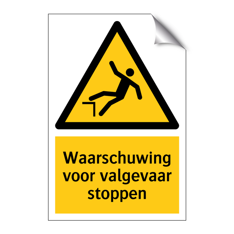 Waarschuwing voor valgevaar stoppen & Waarschuwing voor valgevaar stoppen