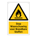 Stop Waarschuwing voor Brandbare Stoffen & Stop Waarschuwing voor Brandbare Stoffen