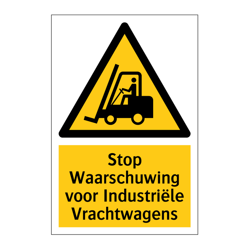 Stop Waarschuwing voor Industriële Vrachtwagens & Stop Waarschuwing voor Industriële Vrachtwagens