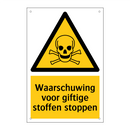 Waarschuwing voor giftige stoffen stoppen & Waarschuwing voor giftige stoffen stoppen