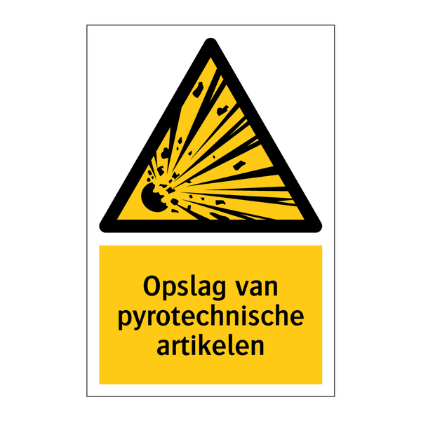 Opslag van pyrotechnische artikelen & Opslag van pyrotechnische artikelen
