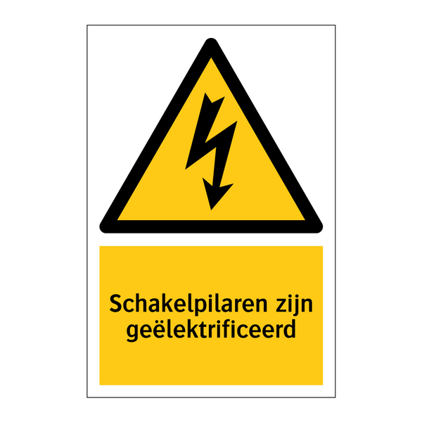 Schakelpilaren zijn geëlektrificeerd & Schakelpilaren zijn geëlektrificeerd