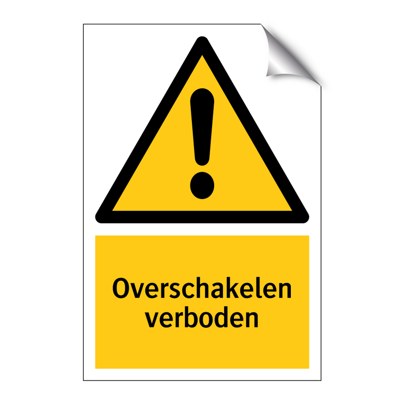 Overschakelen verboden & Overschakelen verboden & Overschakelen verboden & Overschakelen verboden