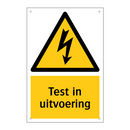 Test in uitvoering & Test in uitvoering & Test in uitvoering & Test in uitvoering