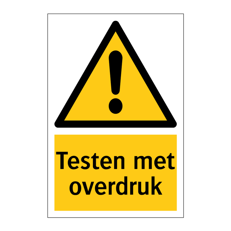 Testen met overdruk & Testen met overdruk & Testen met overdruk & Testen met overdruk