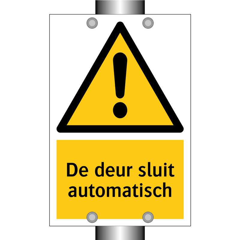 De deur sluit automatisch & De deur sluit automatisch & De deur sluit automatisch