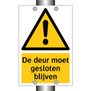 De deur moet gesloten blijven & De deur moet gesloten blijven & De deur moet gesloten blijven