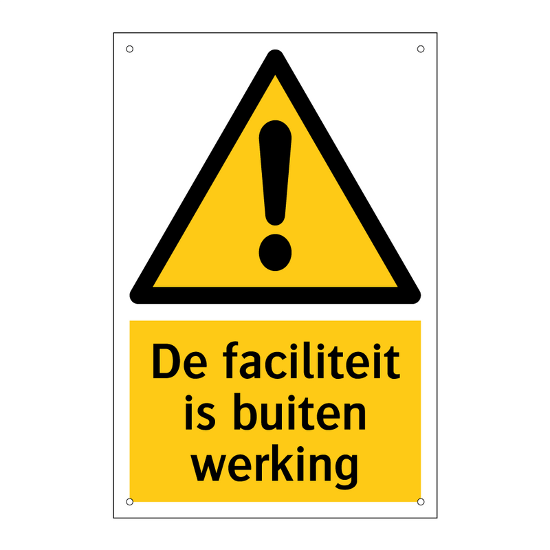 De faciliteit is buiten werking & De faciliteit is buiten werking & De faciliteit is buiten werking