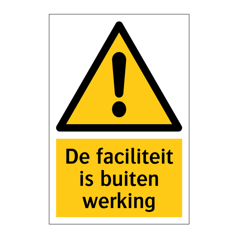 De faciliteit is buiten werking & De faciliteit is buiten werking & De faciliteit is buiten werking