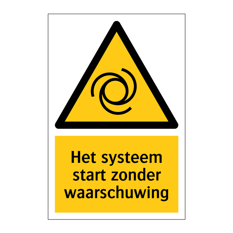 Het systeem start zonder waarschuwing & Het systeem start zonder waarschuwing