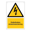 Onderbroken stroomvoorziening & Onderbroken stroomvoorziening & Onderbroken stroomvoorziening