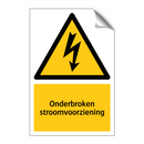 Onderbroken stroomvoorziening & Onderbroken stroomvoorziening & Onderbroken stroomvoorziening