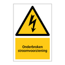 Onderbroken stroomvoorziening & Onderbroken stroomvoorziening & Onderbroken stroomvoorziening
