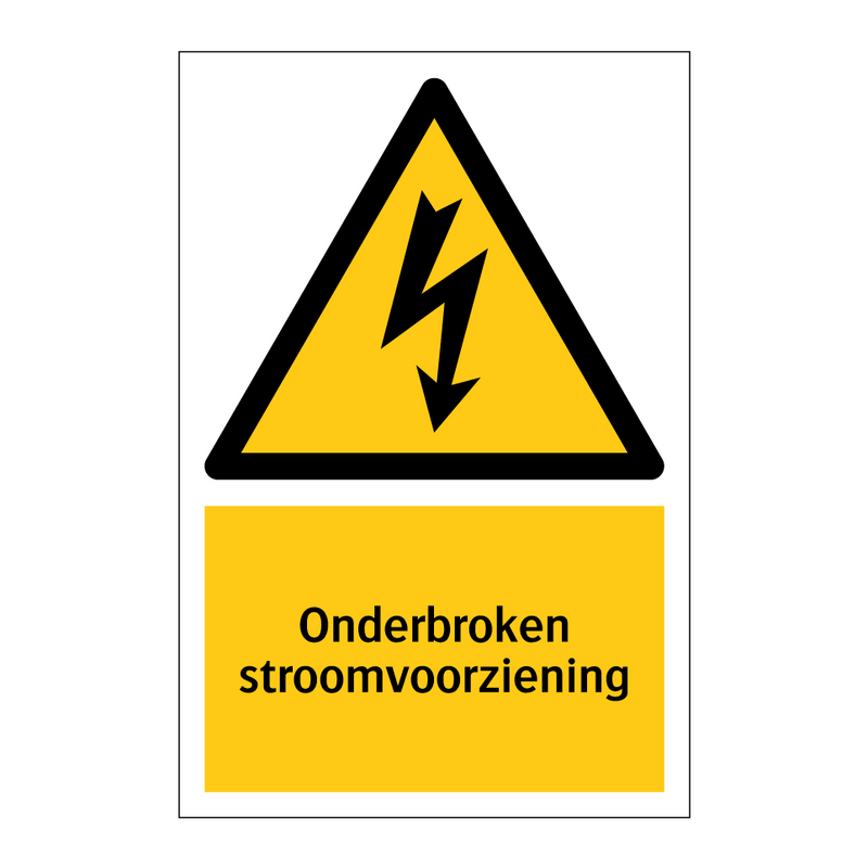 Onderbroken stroomvoorziening & Onderbroken stroomvoorziening & Onderbroken stroomvoorziening
