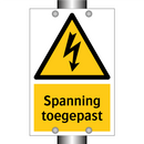 Spanning toegepast & Spanning toegepast & Spanning toegepast & Spanning toegepast
