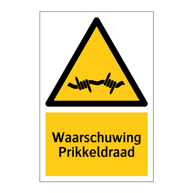 Waarschuwing Prikkeldraad & Waarschuwing Prikkeldraad & Waarschuwing Prikkeldraad