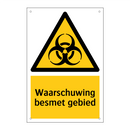 Waarschuwing besmet gebied & Waarschuwing besmet gebied & Waarschuwing besmet gebied