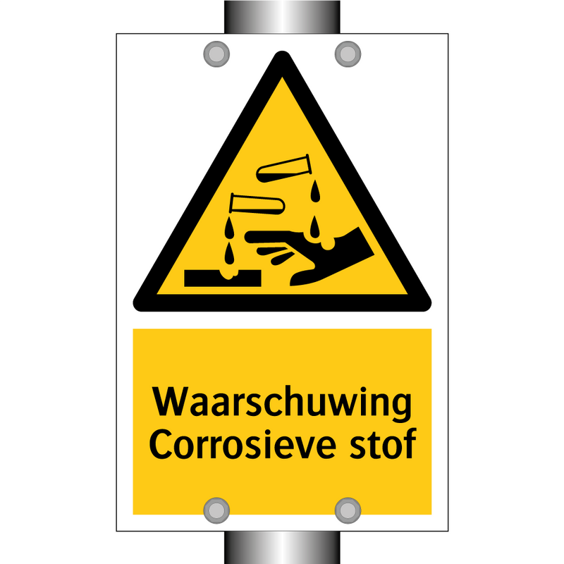 Waarschuwing Corrosieve stof & Waarschuwing Corrosieve stof & Waarschuwing Corrosieve stof