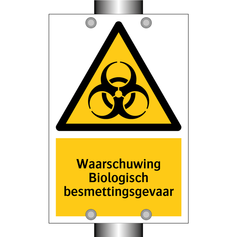 Waarschuwing Biologisch besmettingsgevaar & Waarschuwing Biologisch besmettingsgevaar