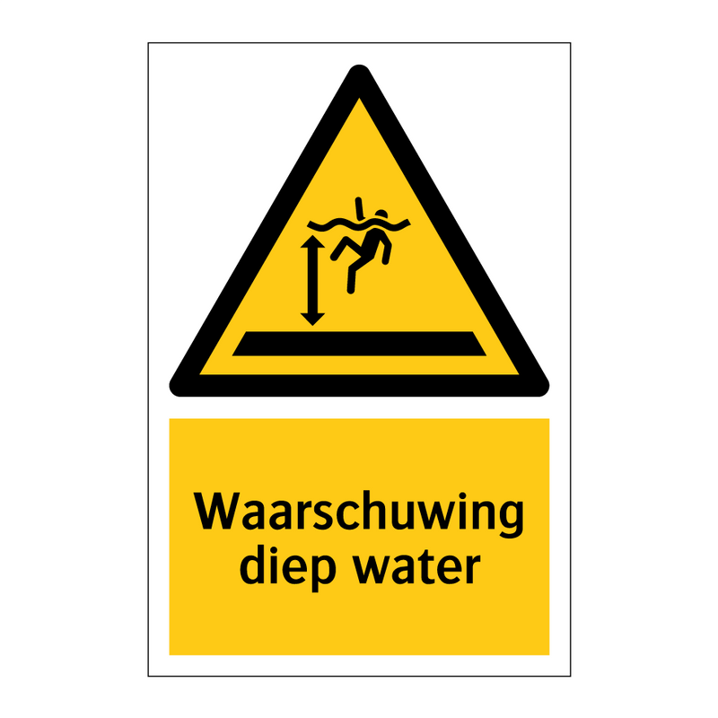 Waarschuwing diep water & Waarschuwing diep water & Waarschuwing diep water
