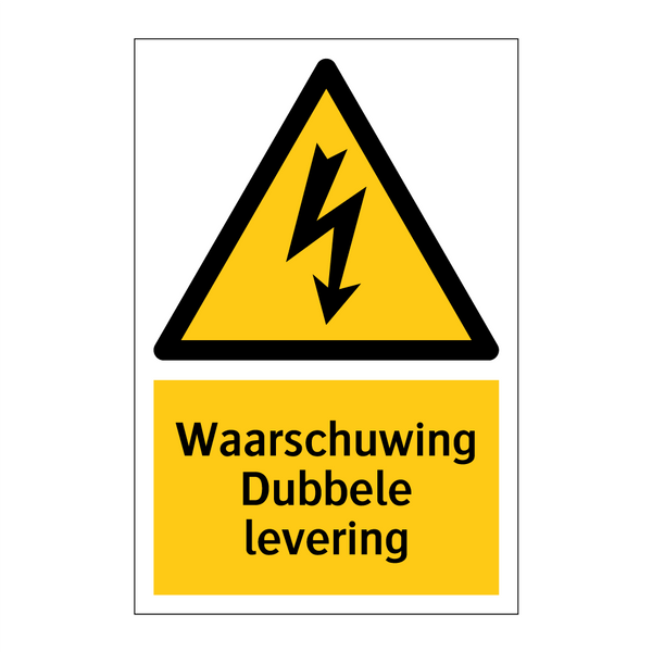 Waarschuwing Dubbele levering & Waarschuwing Dubbele levering & Waarschuwing Dubbele levering