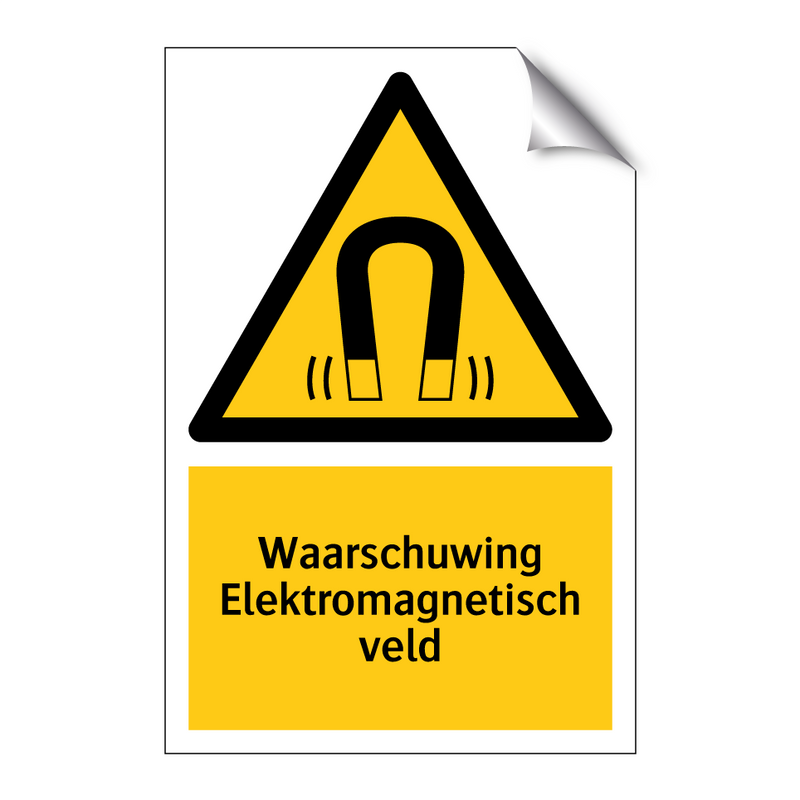 Waarschuwing Elektromagnetisch veld & Waarschuwing Elektromagnetisch veld