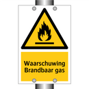 Waarschuwing Brandbaar gas & Waarschuwing Brandbaar gas & Waarschuwing Brandbaar gas