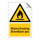 Waarschuwing Brandbaar gas & Waarschuwing Brandbaar gas & Waarschuwing Brandbaar gas