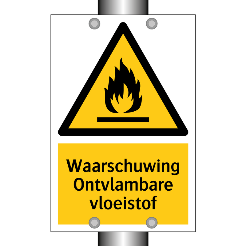 Waarschuwing Ontvlambare vloeistof & Waarschuwing Ontvlambare vloeistof