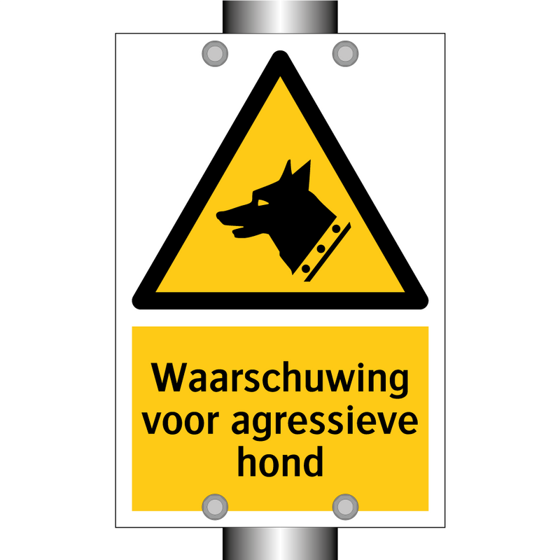 Waarschuwing voor agressieve hond & Waarschuwing voor agressieve hond
