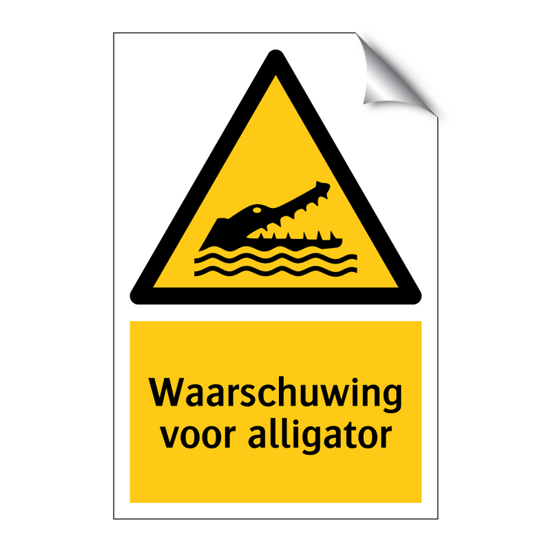 Waarschuwing voor alligator & Waarschuwing voor alligator & Waarschuwing voor alligator