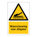 Waarschuwing voor alligator & Waarschuwing voor alligator & Waarschuwing voor alligator
