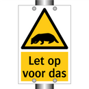 Let op voor das & Let op voor das & Let op voor das & Let op voor das & Let op voor das