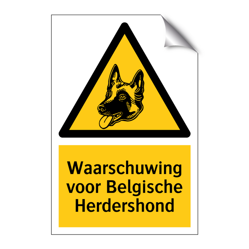 Waarschuwing voor Belgische Herdershond & Waarschuwing voor Belgische Herdershond