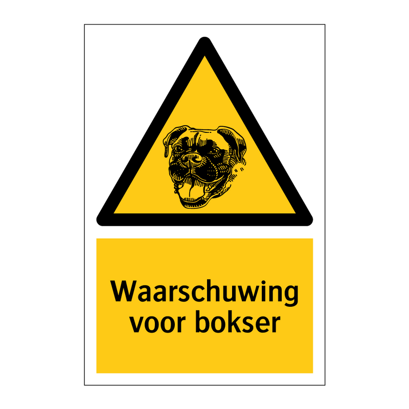 Waarschuwing voor bokser & Waarschuwing voor bokser & Waarschuwing voor bokser