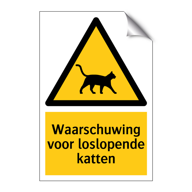 Waarschuwing voor loslopende katten & Waarschuwing voor loslopende katten