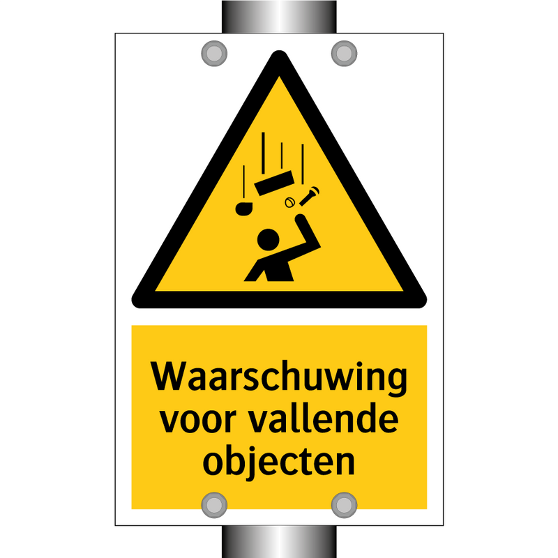 Waarschuwing voor vallende objecten & Waarschuwing voor vallende objecten