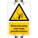 Waarschuwing voor hoge geluidsniveaus & Waarschuwing voor hoge geluidsniveaus