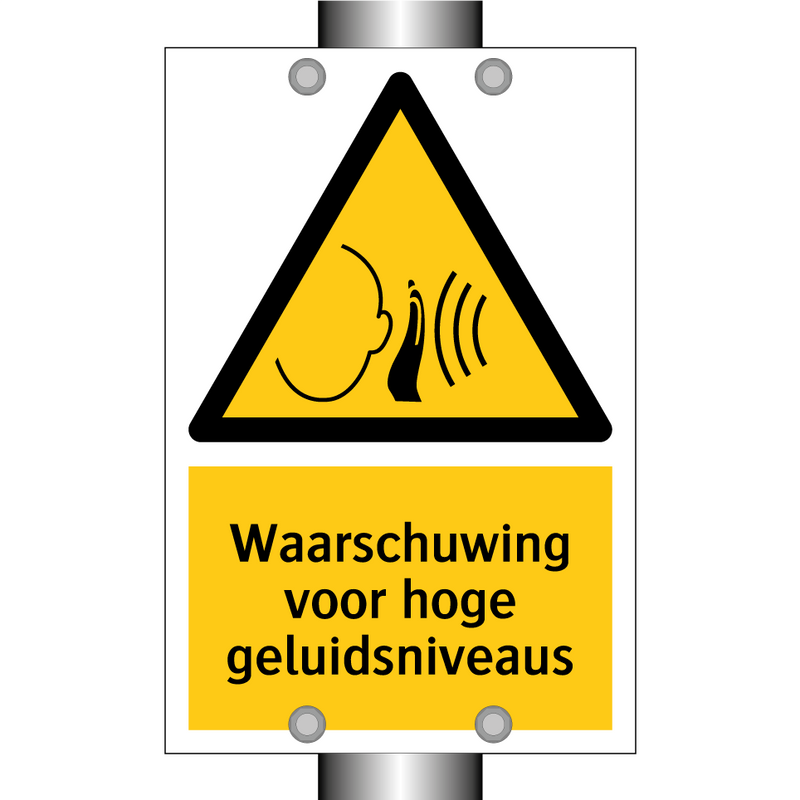 Waarschuwing voor hoge geluidsniveaus & Waarschuwing voor hoge geluidsniveaus