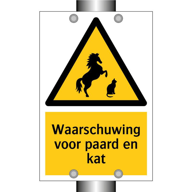 Waarschuwing voor paard en kat & Waarschuwing voor paard en kat & Waarschuwing voor paard en kat