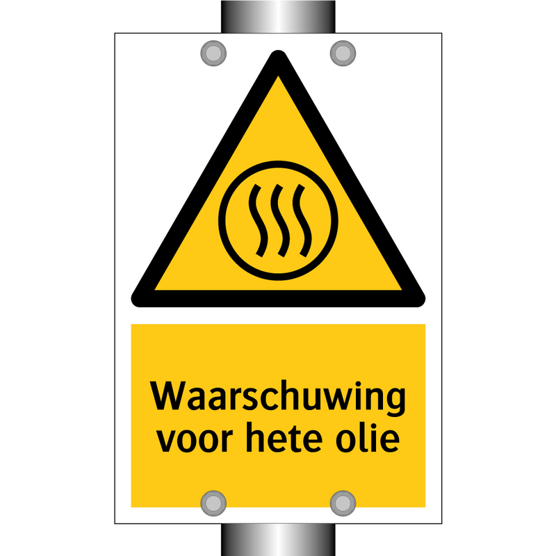 Waarschuwing voor hete olie & Waarschuwing voor hete olie & Waarschuwing voor hete olie