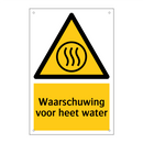 Waarschuwing voor heet water & Waarschuwing voor heet water & Waarschuwing voor heet water