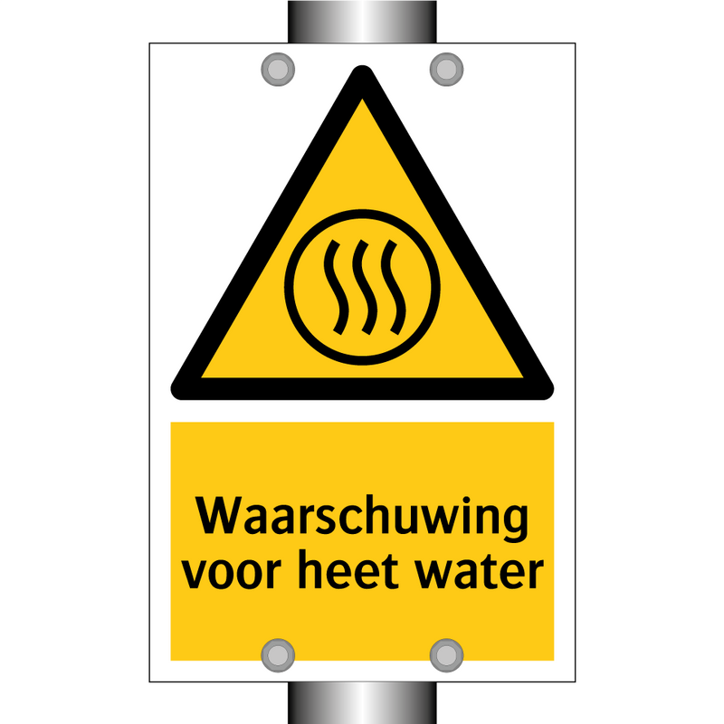 Waarschuwing voor heet water & Waarschuwing voor heet water & Waarschuwing voor heet water