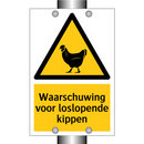 Waarschuwing voor loslopende kippen & Waarschuwing voor loslopende kippen