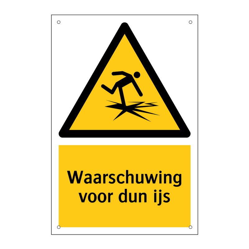 Waarschuwing voor dun ijs & Waarschuwing voor dun ijs & Waarschuwing voor dun ijs