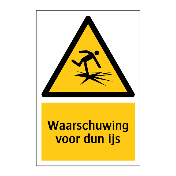 Waarschuwing voor dun ijs & Waarschuwing voor dun ijs & Waarschuwing voor dun ijs