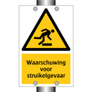 Waarschuwing voor struikelgevaar & Waarschuwing voor struikelgevaar