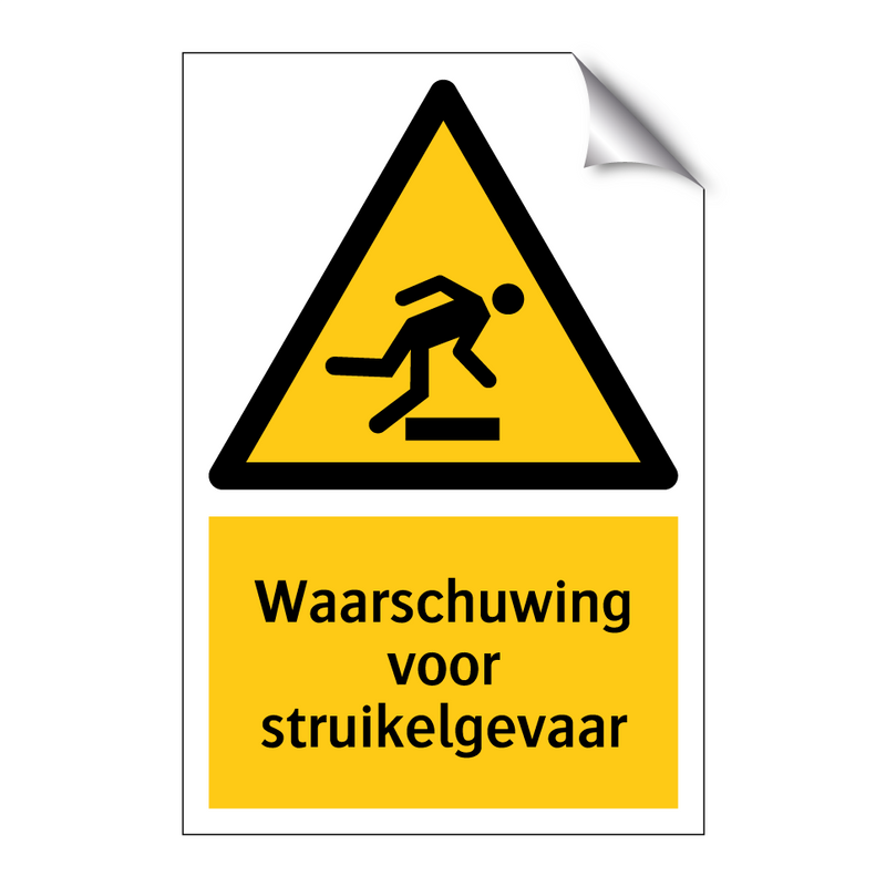 Waarschuwing voor struikelgevaar & Waarschuwing voor struikelgevaar